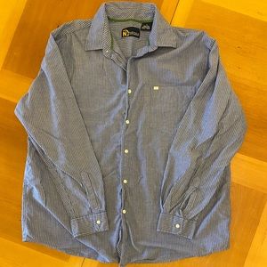 Men’s long sleeved striped Nautical Shirt Size XL
